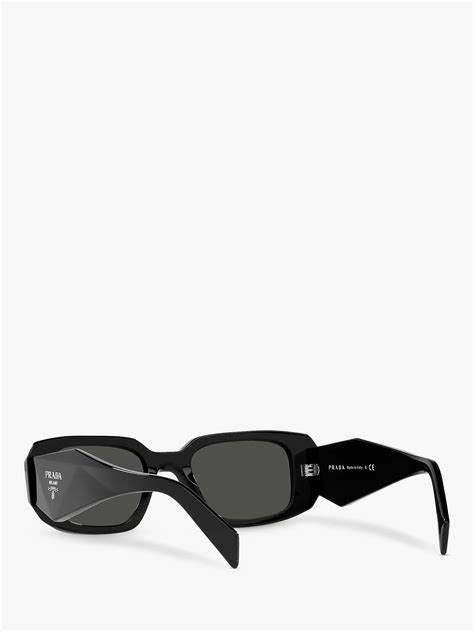 black square sunglasses prada|Prada PR 17WS Women's Square Sunglasses, Black.